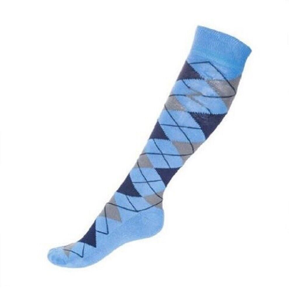 Adult Horze 'Alana' Checkered Winter Riding Socks