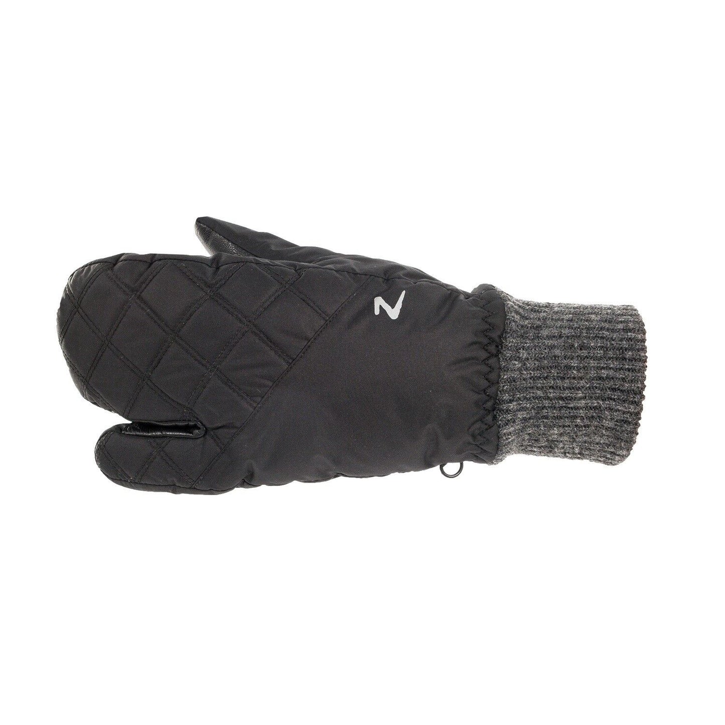Horze brand Black 3-Finger Padded Winter Gloves / Mittens