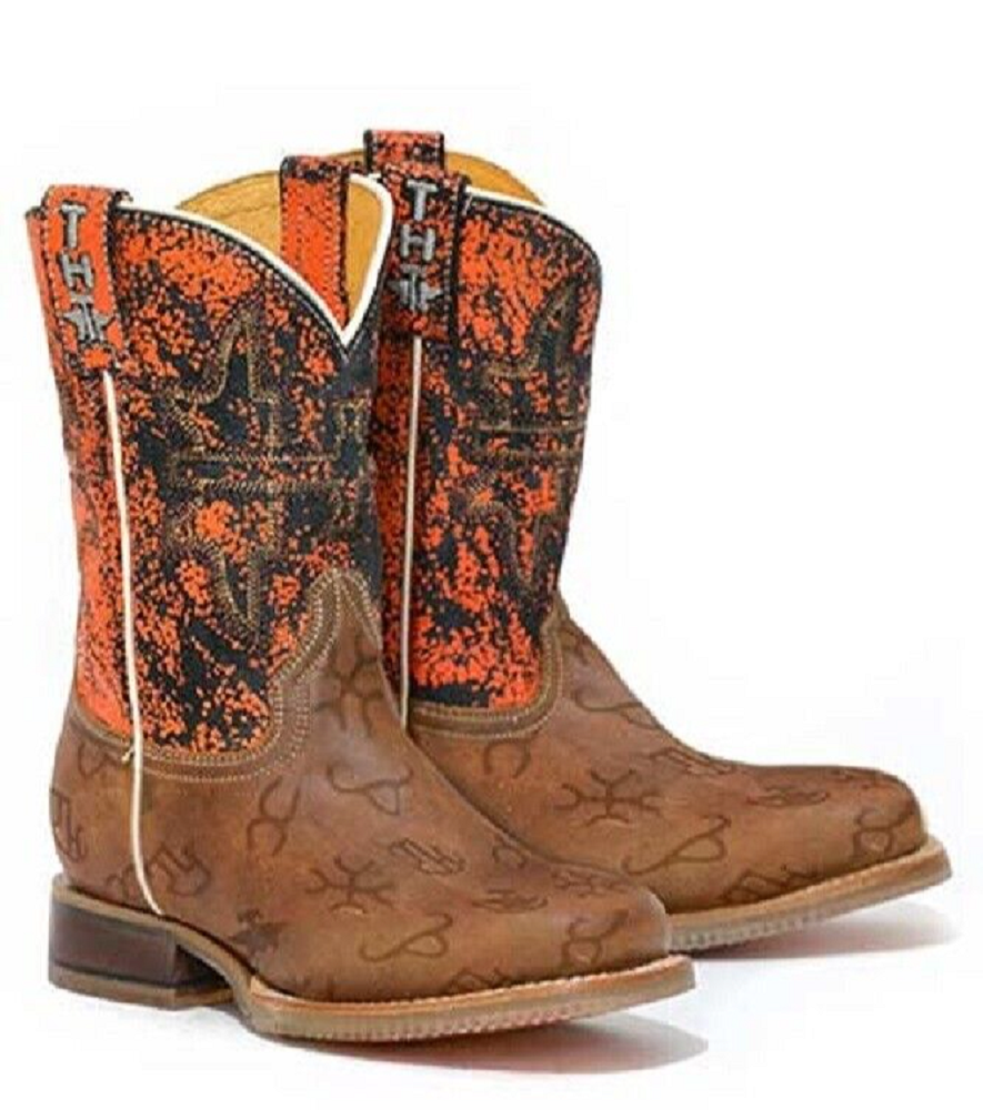 Little Kids' Tin Haul 'Mini Brands' Raging Bull Cowboy Boots Size 10