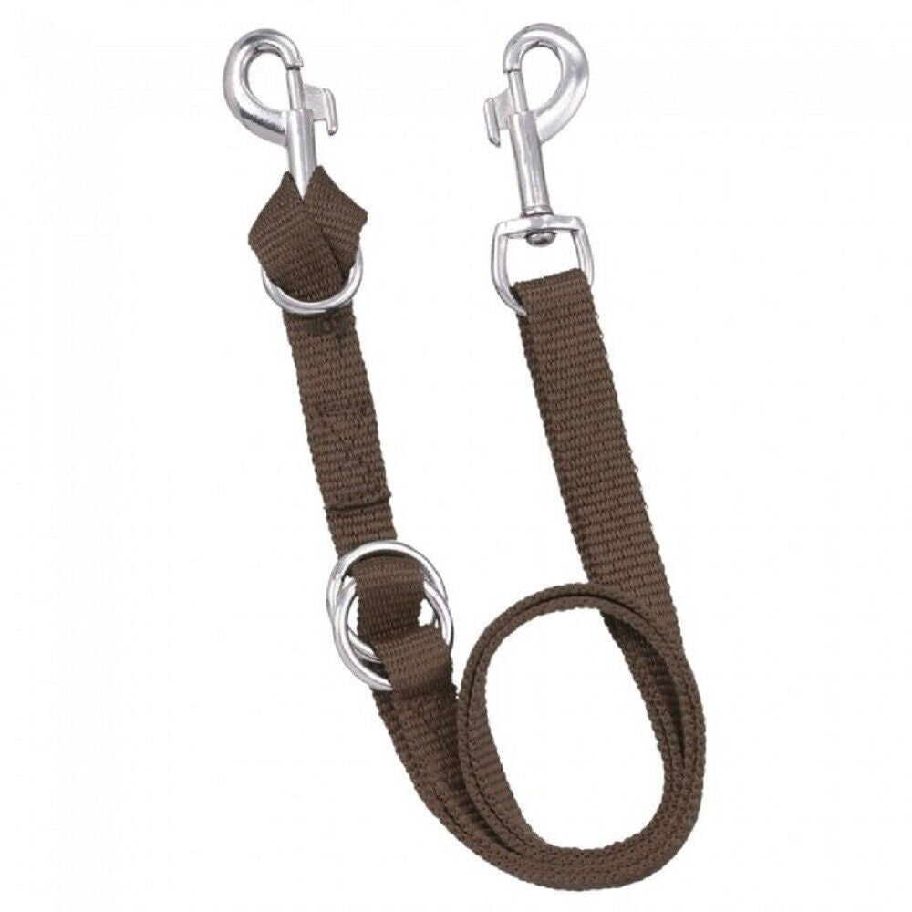Tough-1 Nylon Sliding Ring Tie Down Strap, Brown or Black