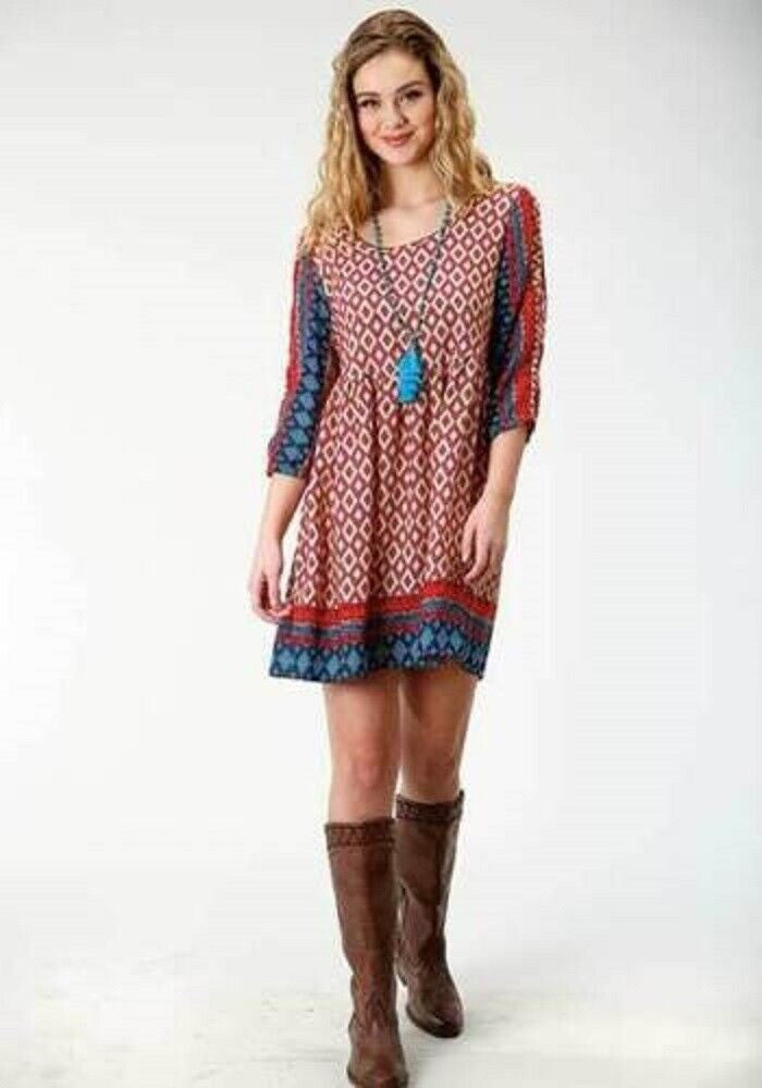 SALE!! Women's Roper Rayon Peasant Dress