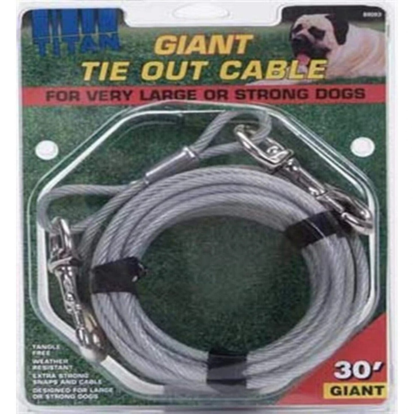 Giant Tie Out Cable For very large or strong dogs