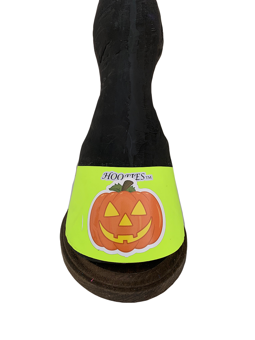 Horse size Neon Green Jack O Lantern Pumpkin Hoofies