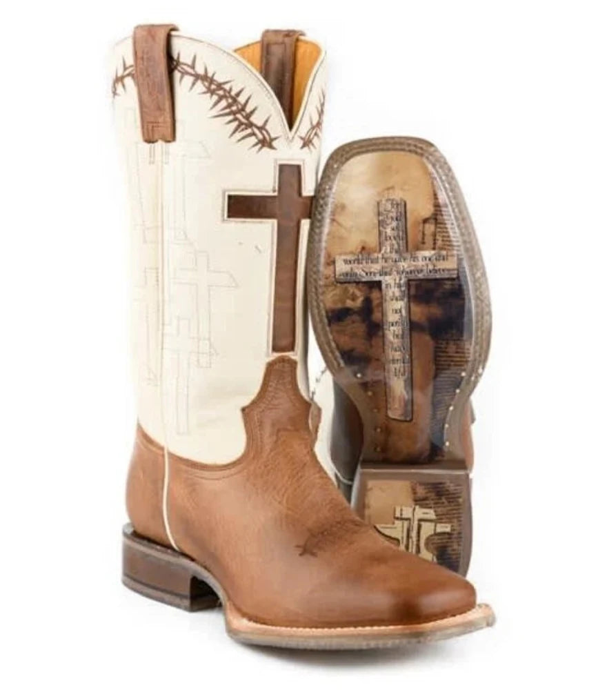 Men's Tin Haul 'Show Of Faith' Cowboy Boots