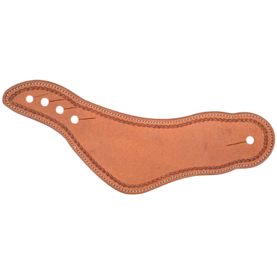 Dove wing Spur Straps w/ Rope Border Tooling