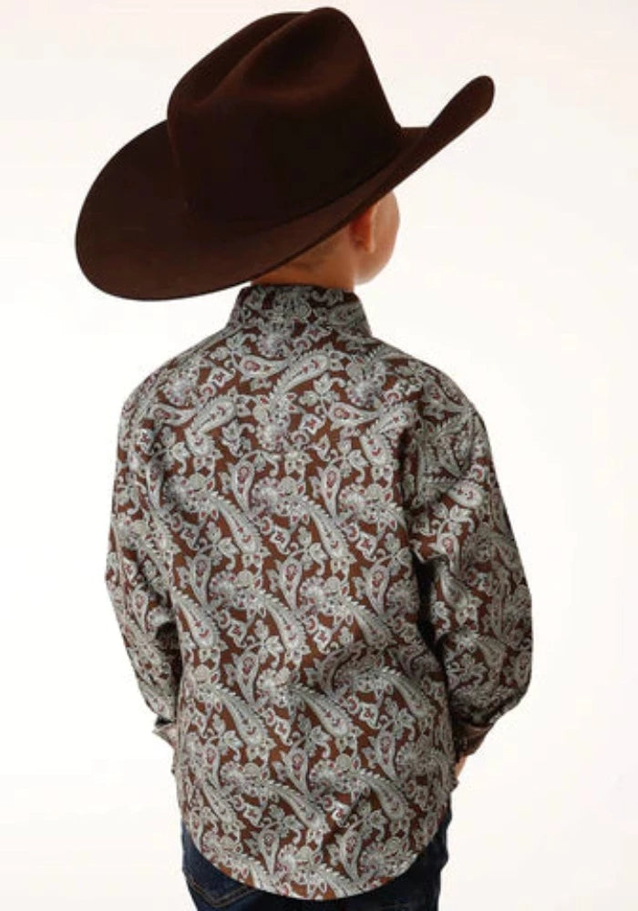 Boy's Roper Pine Paisley Western Shirt