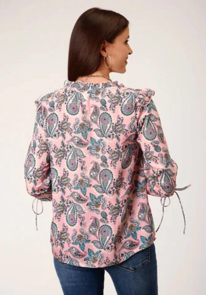 Roper Women's Victorian Paisley Blouse Shirt