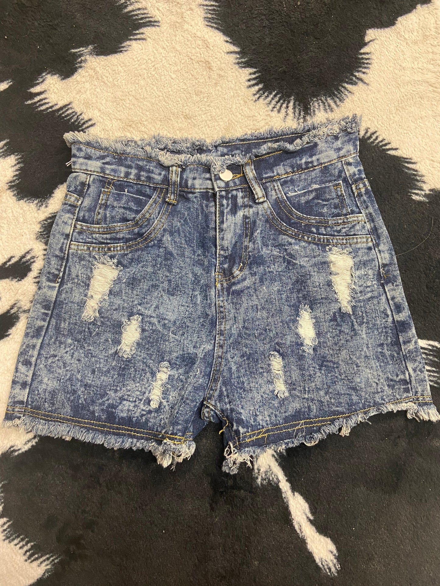 Women's Frayed Denim Shorts