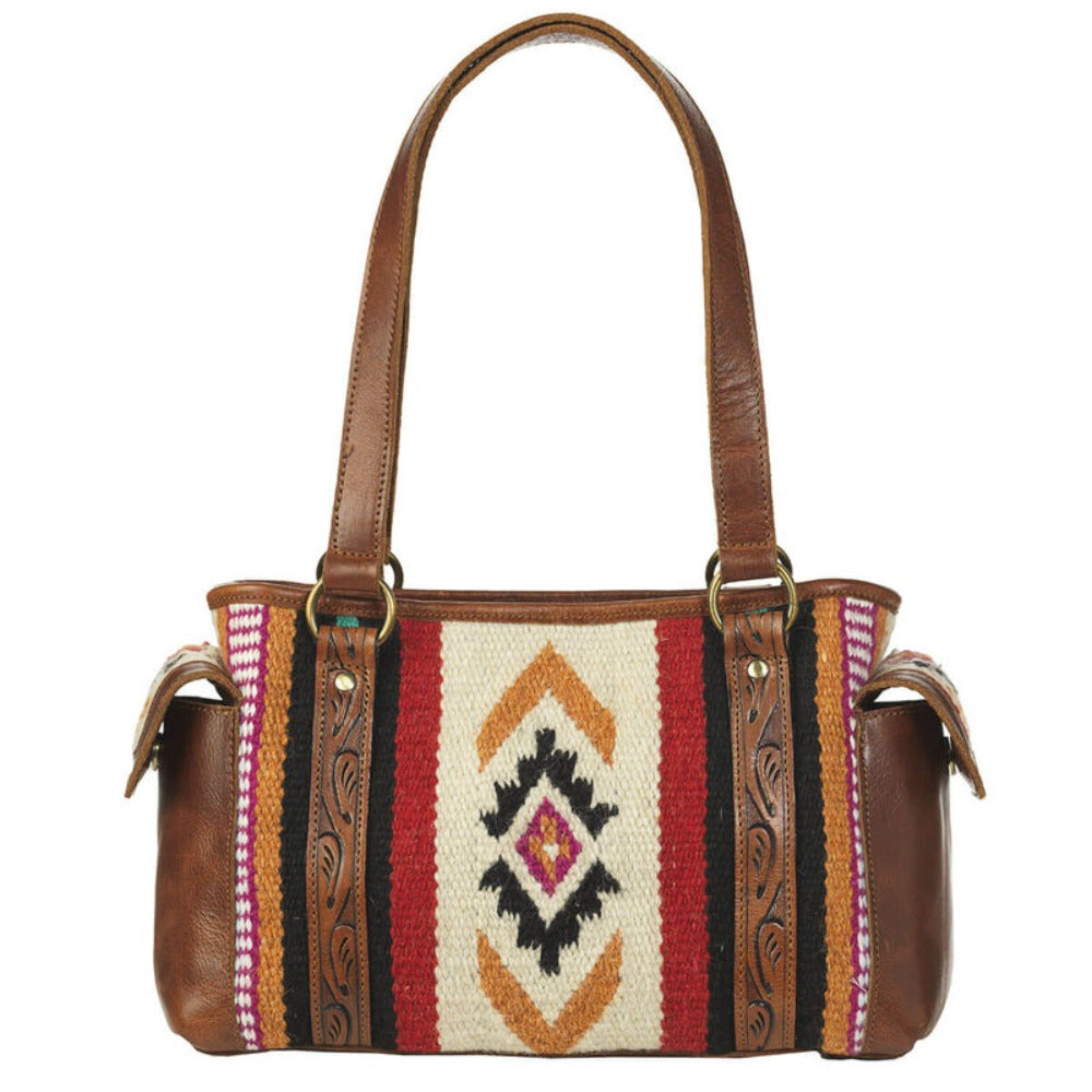 Blanket Tooled Leather Handbag