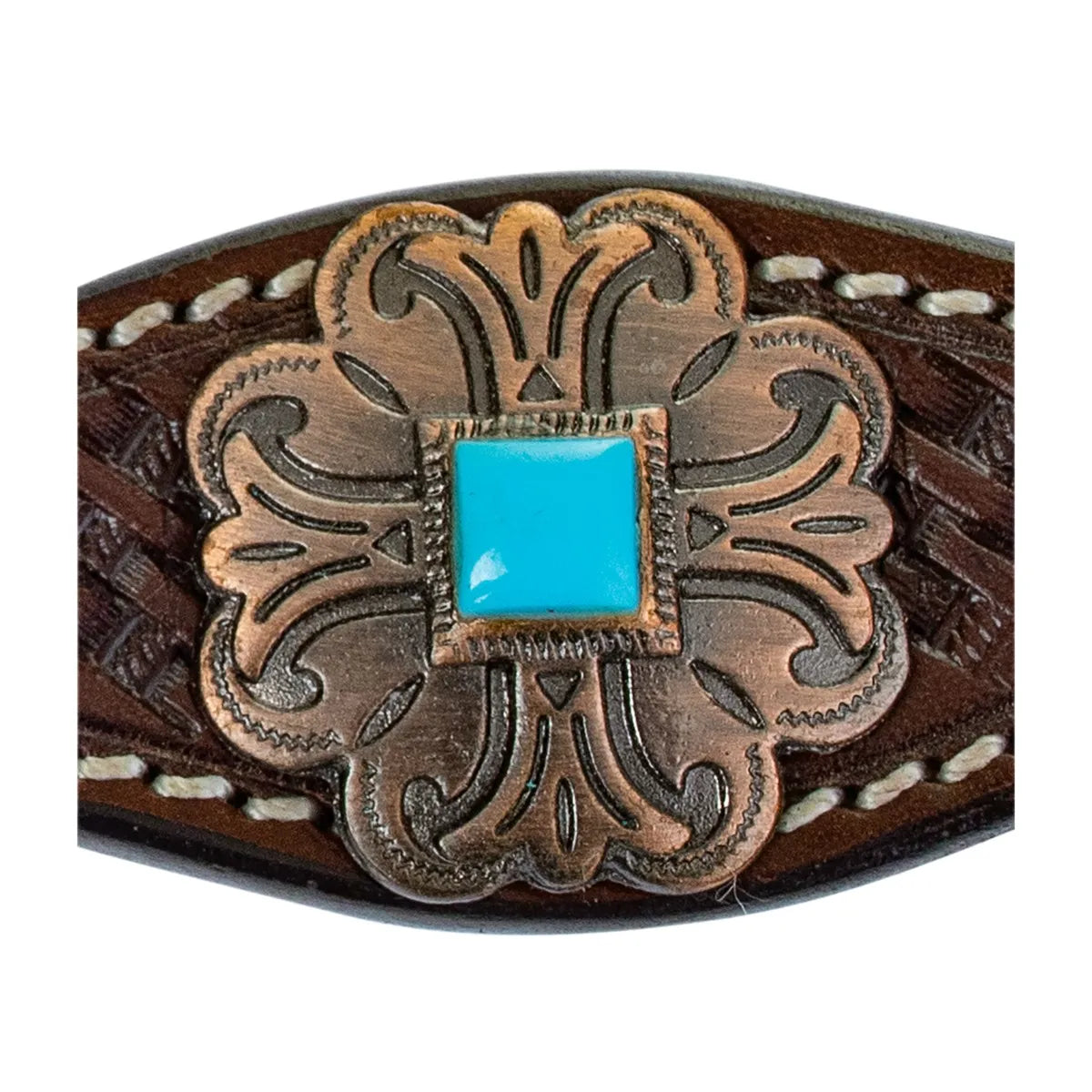 TURQUOISE ROUNDUP ONE EAR HEADSTALL