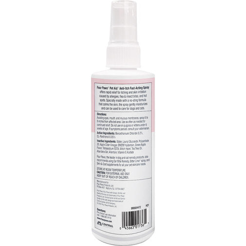 Pet Aid Medicated Anti-Itch Spray 8 oz