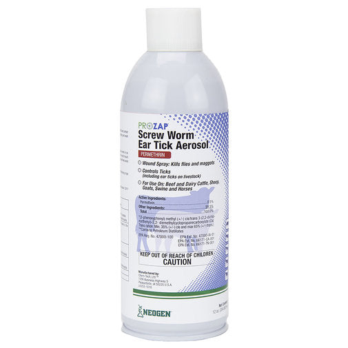 Prozap SCREW WORM EAR TICK AEROSOL 12 oz.