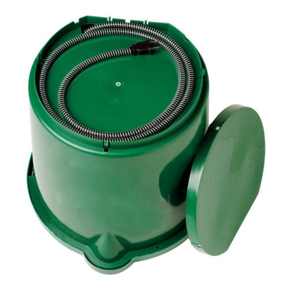 Heated 5 Gallon plus Flat Back Water Bucket