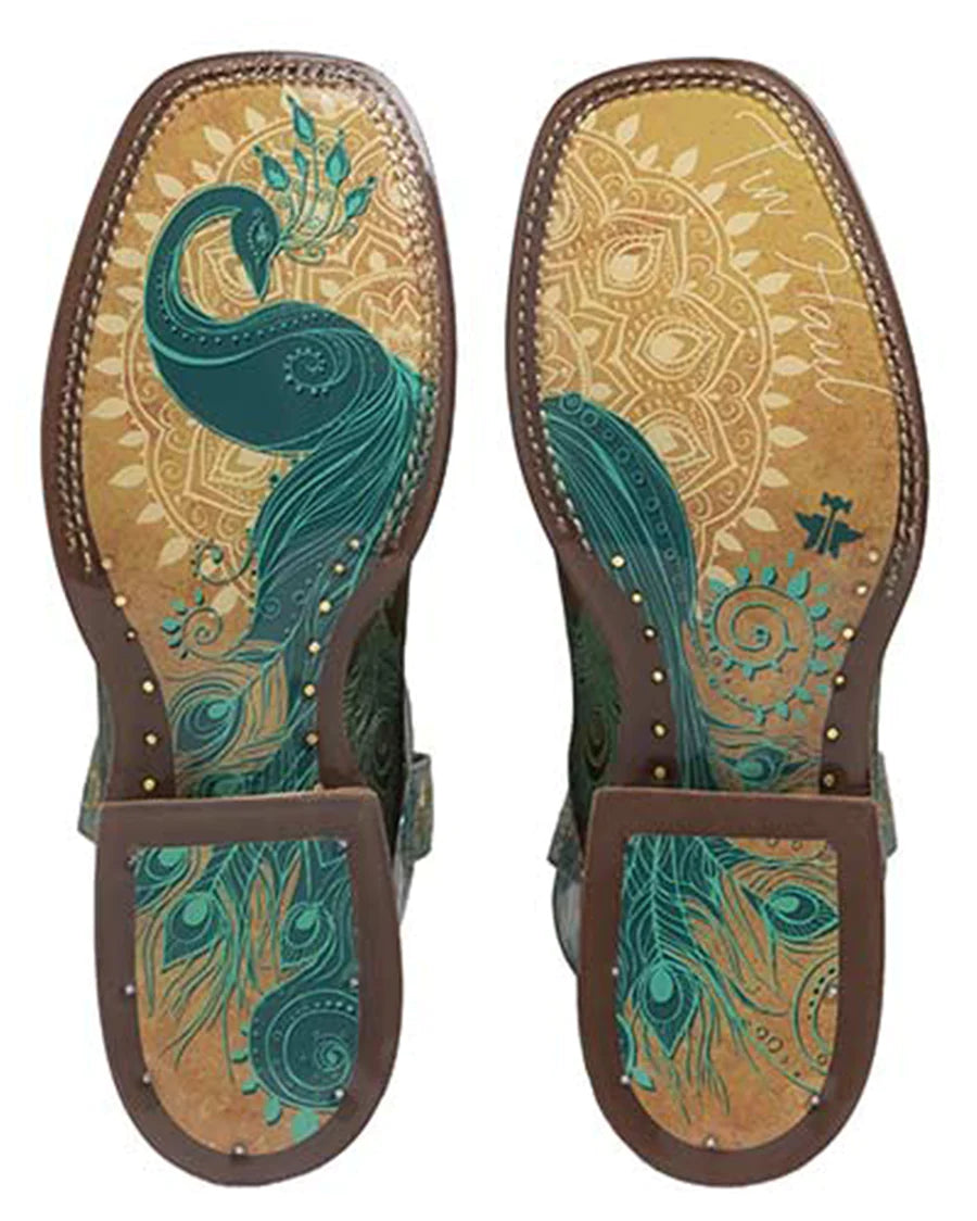 Women's Tin Haul Feather Plume Cowboy Boots
