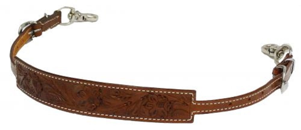 Showman Floral Tooled Leather Wither Strap