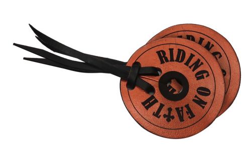 " Riding on Faith" Leather Bit Guards