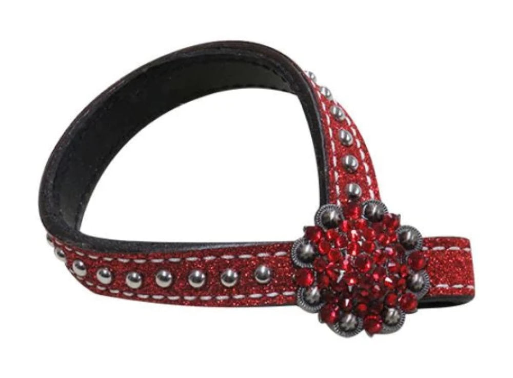 Glitter Leather Tie Down Keeper