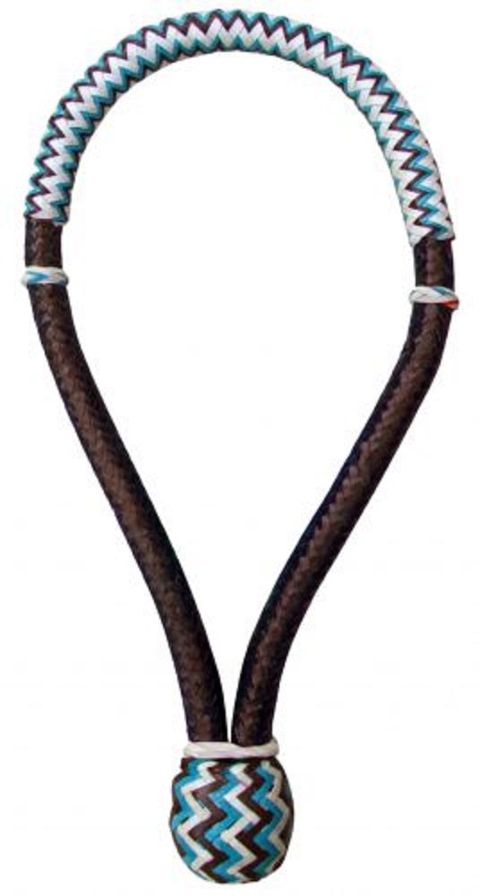 Teal & Brown 5/8" RAWHIDE CORE BOSAL