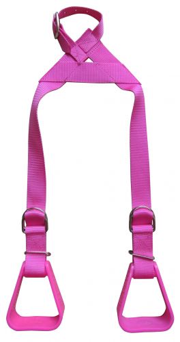Showman Heavy duty nylon adjustable Buddy Stirrups