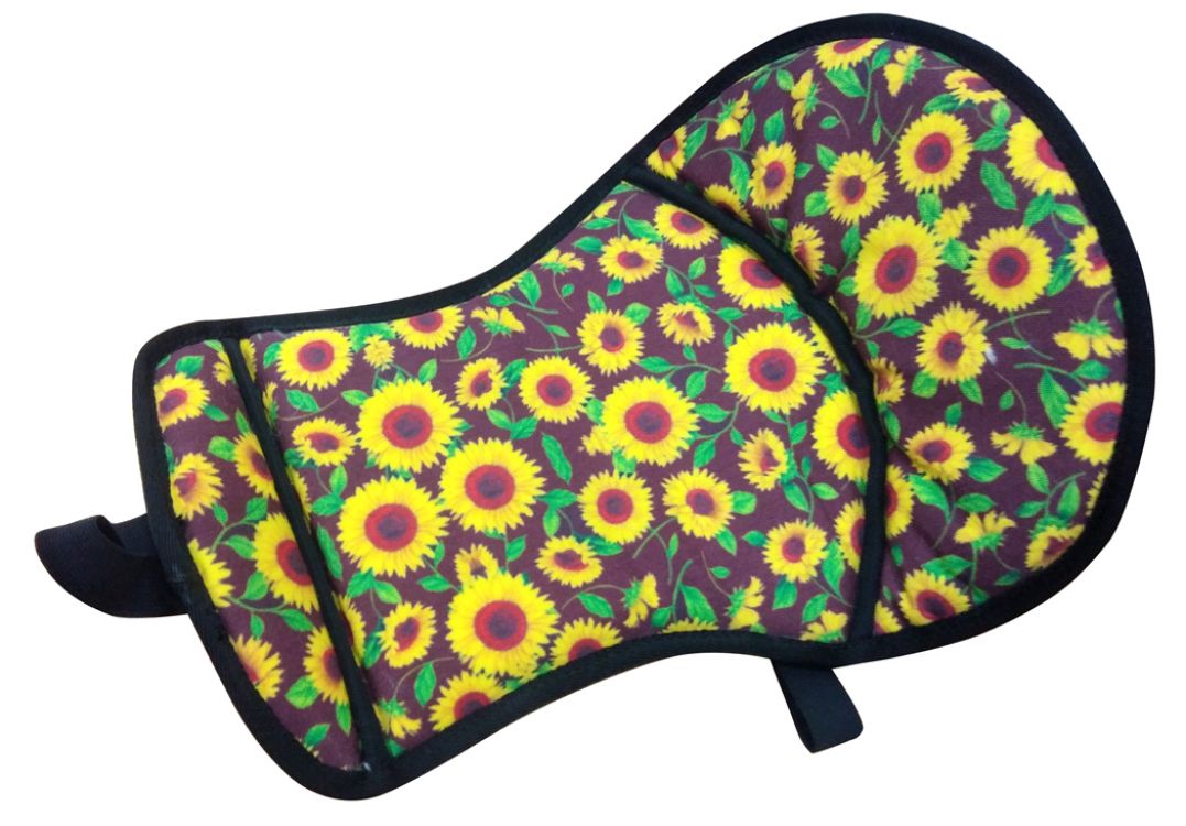 Sunflower Print Saddle Seat Saver