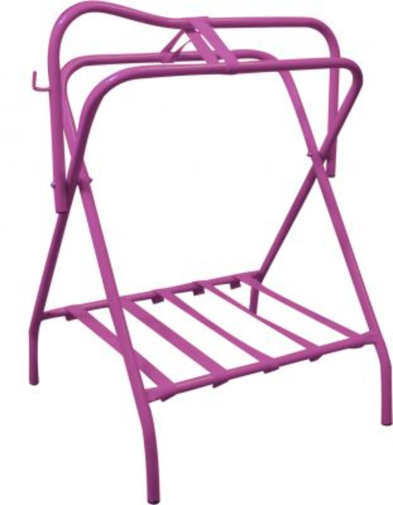 Folding Travel Trailer Western English Saddle Rack Stand