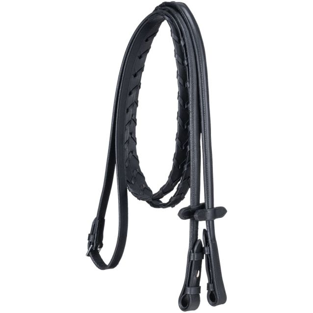 Silver Fox X-Long Raised English Laced Reins