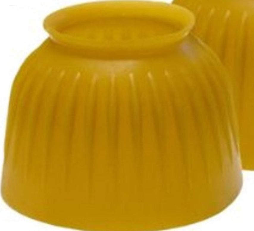 Ribbed Rubber Pull On Bell Boots S M L XL