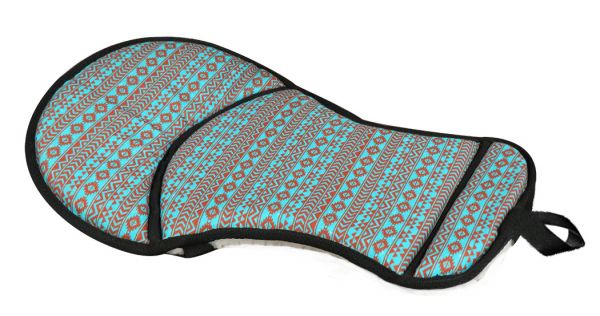 Teal and Brown Navajo Seat Saver