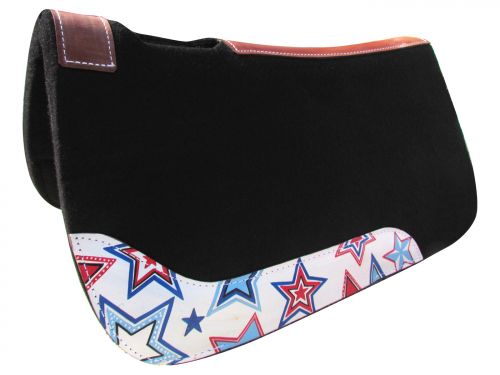 Red White Blue Stars Pony Saddle Pad 24" x 24"