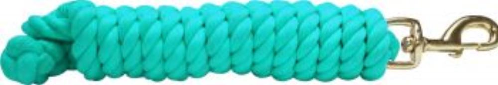 10' Soft Cotton Lead Rope w/ Brass Snap