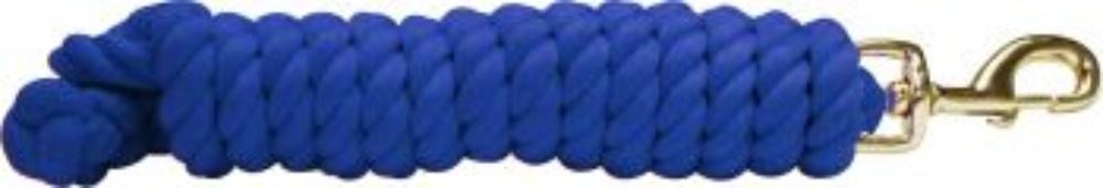 10' Soft Cotton Lead Rope w/ Brass Snap