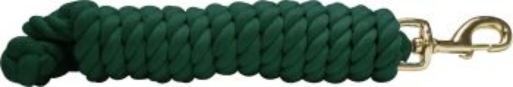 10' Soft Cotton Lead Rope w/ Brass Snap
