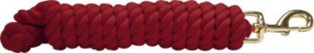10' Soft Cotton Lead Rope w/ Brass Snap