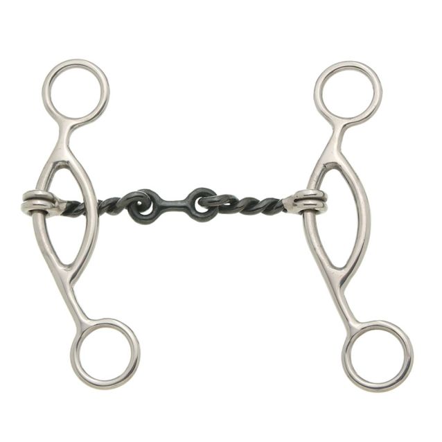 TOUGH1 SWEET IRON GAG DOGBONE SNAFFLE