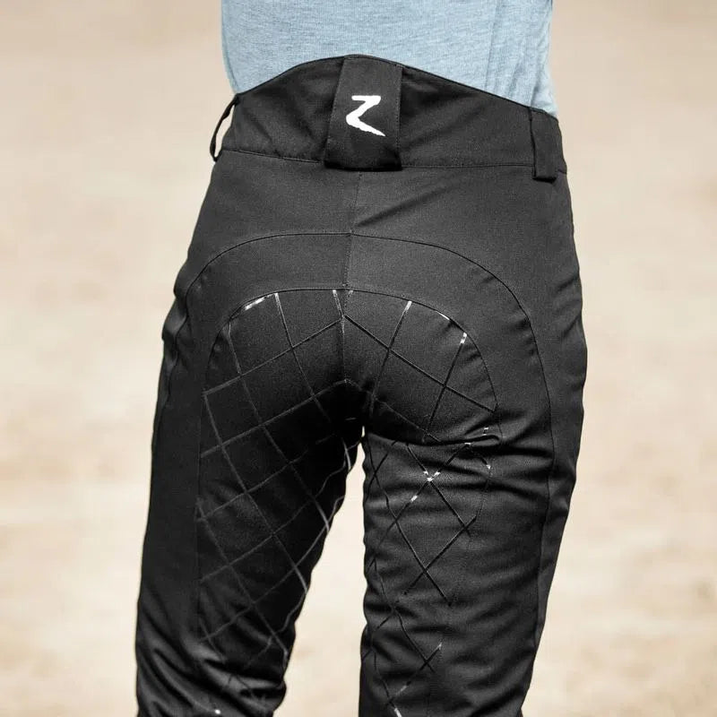 Women's Horze Black 'Adeline' Silicone Padded Breeches