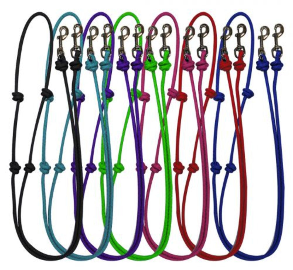 Knotted barrel reins