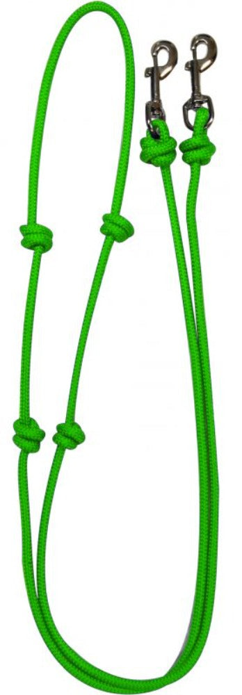 Knotted barrel reins