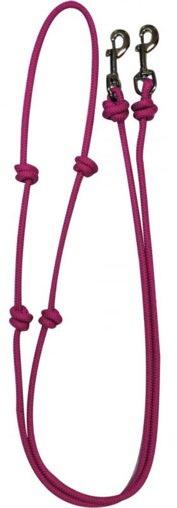 Knotted barrel reins