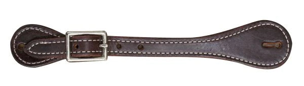 Leather Spur Straps with nickel plated buckle.