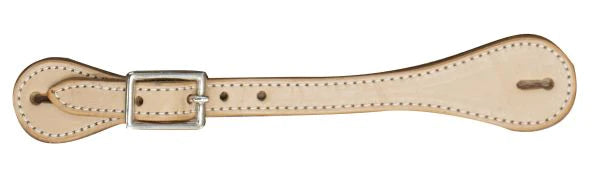 Leather Spur Straps with nickel plated buckle.