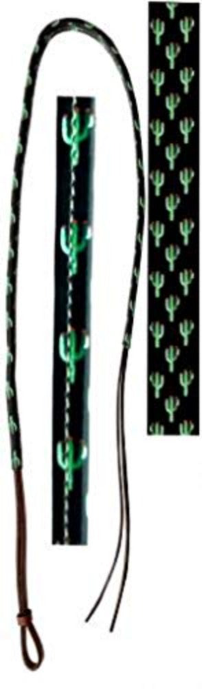 Leather Over & Under With Cactus Print Overlay