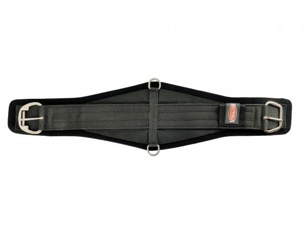 Showman Black Roper Neoprene Stick & Peel Girth