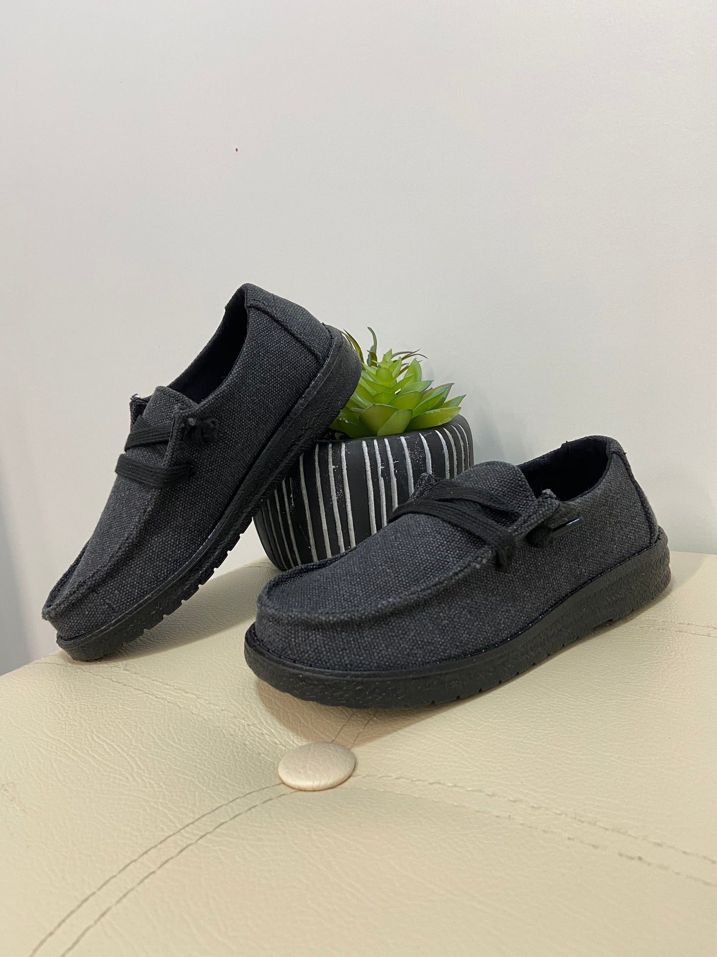 Boys Gypsy Jazz Cade Black Casual Shoe