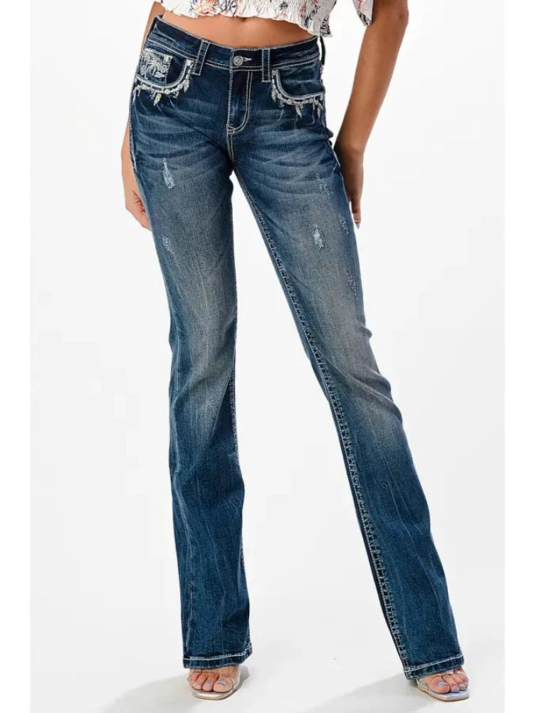 Women's Grace in LA Cowgirl's Paradise Bootcut Jeans