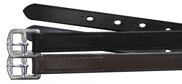 Kids size 48" long ENGLISH STIRRUP LEATHERS Black or Brown