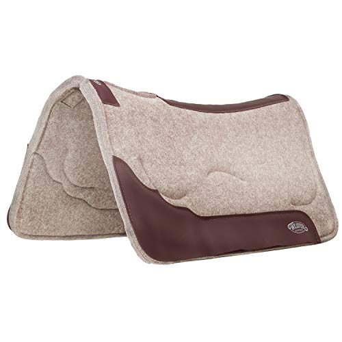 Weaver Leather Gel Contoured Wool Blend Felt Saddle Pad, 1" Thick