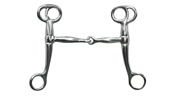 5" Showman Chrome Plated Tom Thumb Snaffle Bit