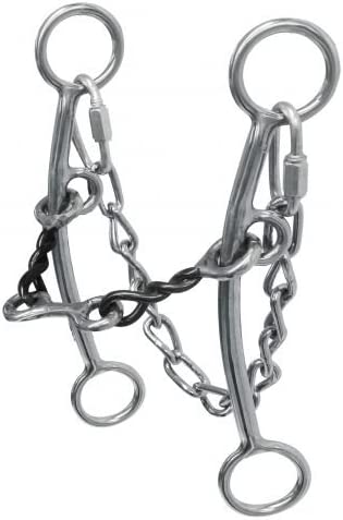 5" Sweet Iron Twisted Mouth with Dog Bone Center Snaffle Bit