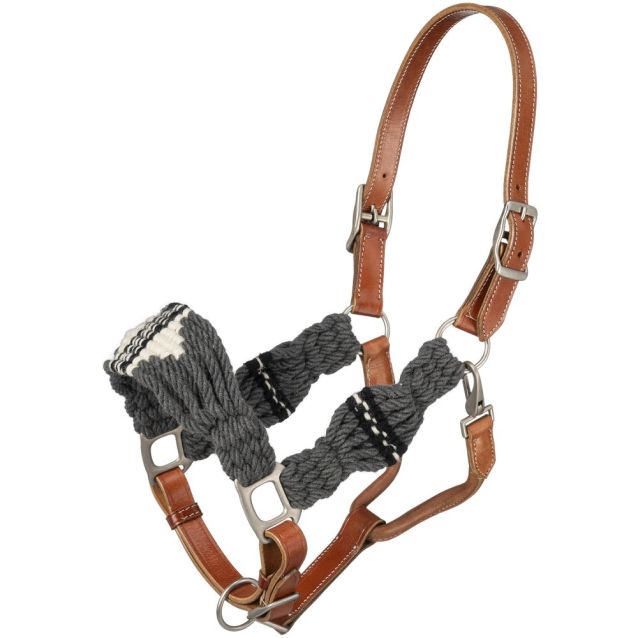 Tough 1 Wool String Leather Halter