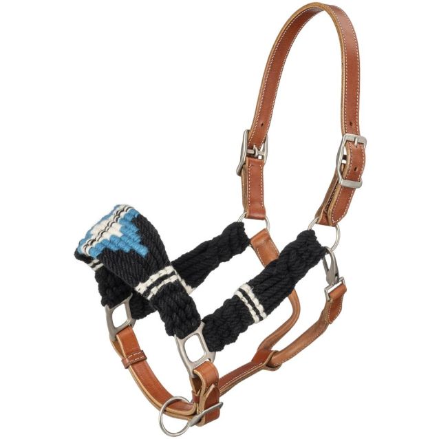 Tough 1 Wool String Leather Halter